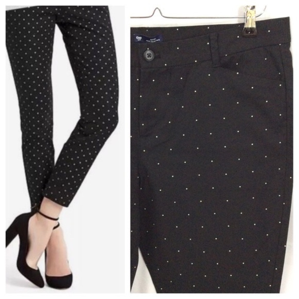 Gap Slim City Polka Dot Pant